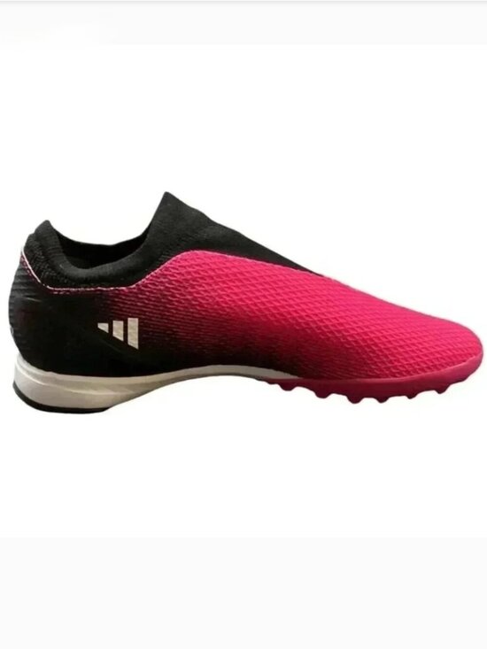 adidas Shoes Mens 11 Pink Black X SPEEDPORTAL.3 Laceless Turf Soccer Mesh NEW main image 6